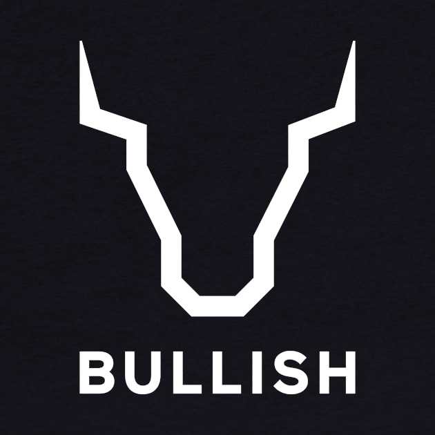 Bullish White Logo - Bull Market Rise by Magicform